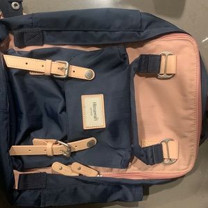 Himawari Pink and Navy Backpack